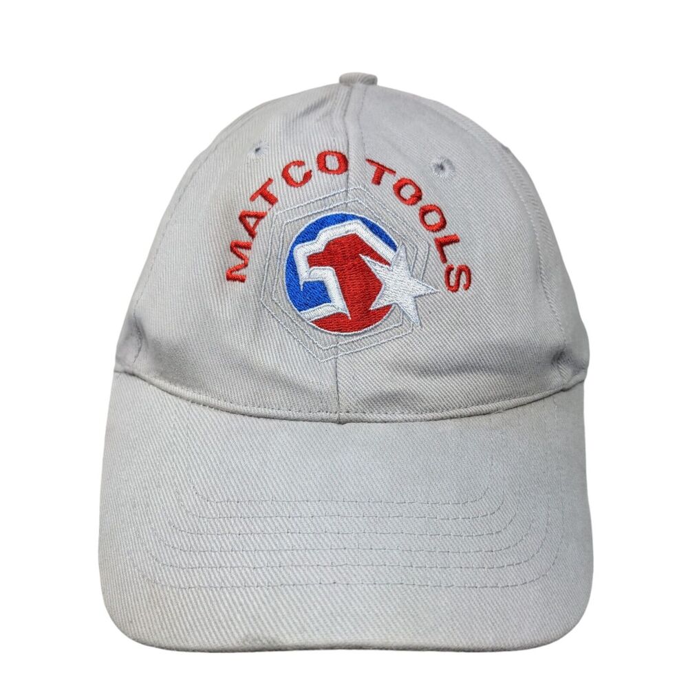 Matco Tools Strapback Hat Gray One Size Adjustable Embroidered 6 Panel